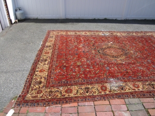 measures 8' 7" x 11' 6" solid rug no dry rot clean damage side and a hole and some worn spot rare design and colors $499.00 plus shipping SOLDDDDDDDDDDDDDDDDDDDDDDDDDDDDDD    