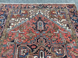 Measures 6' 8" x 10' excellent condition 985.00 plus shipping nice Heriz rug SOLD SOLD THANKS                 