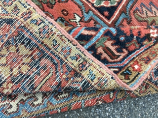 Measures 6' 8" x 10' excellent condition 985.00 plus shipping nice Heriz rug SOLD SOLD THANKS                 