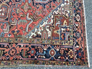 Measures 6' 8" x 10' excellent condition 985.00 plus shipping nice Heriz rug SOLD SOLD THANKS                 