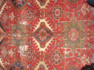 persian karaja rug great rare size great colors solid rug no dry rot no damage some wear as shown 8'  x  10' 9" clean everything sells here check me outSOLDDDDDDDDDDDDDDDDD  ...