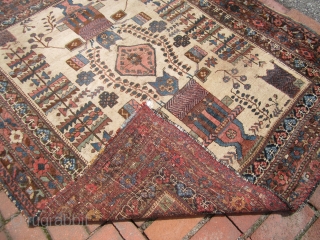 antique afshar rug good condition 4' 5" x 5' 5" needs cleaning rare rug. SOLDDDDDDDDDDDDDD                  