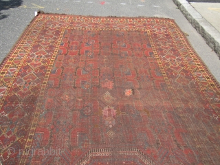 huge antique BASHIR rug 8' 7" x 21' 7" great colors solid rug have few repairs its all there no dry rot clean rug. SOLDDDDDDDDDDDDDDDDDDDDDDDDDDDDDDDDDDDDDDD        