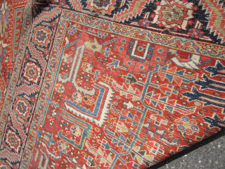 superb antique heriz 8' 7" x 12' 5" excellent condition no issue ready to go