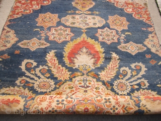 antique oushak late 19th century fragment worn and beautiful colors 5' 5" x 9'.SOLD  SOLD            SOLD      ...