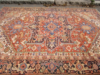 heriz rug full pile excellent condition 7' 10" x 10' 6" ready to go clean everything sells here check me out.            