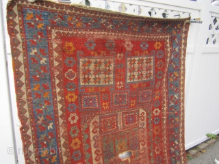 antique Karachopf kazak measuring 5' 1" x 7' 11" as found condition clean no pets and no smoke no dry rot. any questions please feel free to ask. SOLDDDDDDDDDDDDDDDDDDDD    