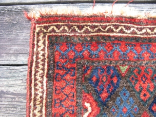 Antique Jaff Kurd bag face, hand knotted wool on a wool foundation, Iran, ca. late 19thC, a beautiful example of Kurdish weaving, finer than most I see, and a great silky wool,  ...