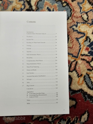 Book, Woven Structures, A Guide to Oriental Rug and Textile Analysis, by Marla Mallett, 3rd Edition, clean copy with no markings, small dings to the soft cover, shipping is extra, if I  ...