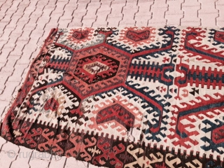 Konya/Karapinar "KENARI" Kilim, 180 x 500cm.  Wool on wool.  Vegetable Dyes.                    