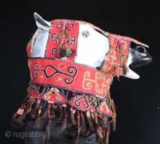 19 century Kirgiz Horse head dress.                           