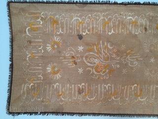 Ottoman tomb cover  late 19th.
Size:173cm * 54cm                         