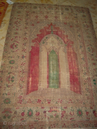 Old Prayer Rug 
Worn                             