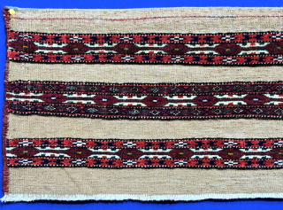 Turkmen - Yomud wool torba. Size : (39.5'' x 12'') - (''100 cm x 30 cm''). turkmansilver@gmail.com                