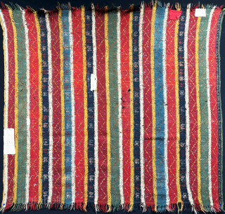 Anatolian - Sivas Gurun Wool Shawl. Circa - 1900 or earlier. Size - ''110 cm x 103 cm'' turkmansilver@gmail.com.              