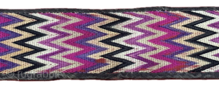 Swat Valley ethnic tribal silk embroidered headband. Fine silk cross stitched embroidery with saturated natural colors. İt has Russian printed cotton backing. İt is in good condition. Size : (14.5'' x 2'') ...