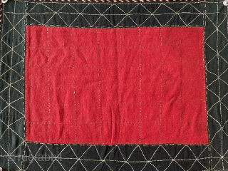 Antique Turkmen - Yomud Talismanic Patchwork Trappings & Hangings. Russian printed cottons and some embroidered sections. It is backed with printed and red plain cotton. It is in good condition. Size -  ...