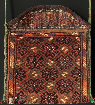 Antique Afghanistan Tribal Wool Shoulder Bag All Natural Colors. Size - Lenght : 85 cm with the hanger - Height : 38 cm - Width : 42 cm.     