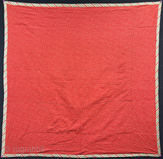 Antique Syria patchwork bokhca & hanging. An ethnic colorful patchwork with silk and metallic embroidery on cotton and linen pieces. İt is in great condition. Size : 46'' x 46'' - ''117  ...