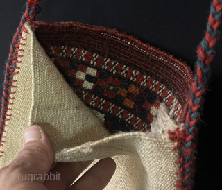 Antique Turkmen - Yomud Pile Spindle Bag & İğsalyk. Finely woven with great wool and colors. It is all fine wool weaving. It is in good condition.  Size - ''50 cm  ...