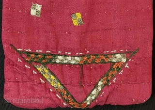 Antique Turkmen Silk Embroidered Pouch & Money Bag. Size - ''21 cm x 12 cm'' turkmansilver@gmail.com                 