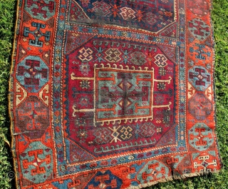 Kurdish Adiyaman (Semsûr) Yoruk Tribal rug 19th South-East Anatolia 
Surprisingly good condition, rarely seen Adiyaman (Semsûr in kurdish) Yoruk carpet.
2nd half 19th century, manufactured by mountain nomads in Eastern Anatolia Turkey.
Typically made  ...