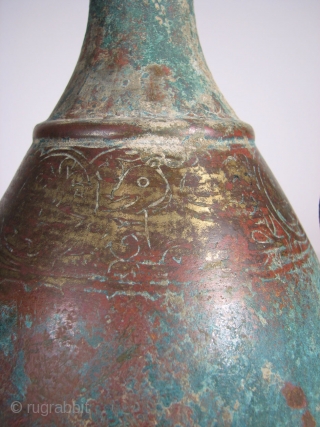  ISL 0110
Bronze Ewer
9th century
16 in x 7 in
Very rare example of early Islamic metalwork.
price on request                