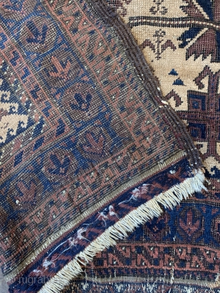 Good old Baluch with silk ca 1880 size 103 x 133
Similar example in the V&A                  