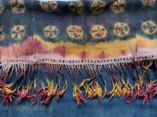 here is a lovely old ladies shawl from zanskar in ladakh.  Made around the middle of the 20 c do around 70 years old it is in excellent condition and retains  ...