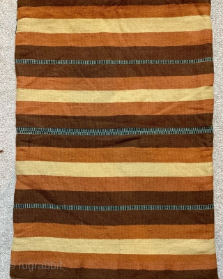 here is a very nice antique Swedish carriage cushion - Agedyna dating from the late 19 c.  Pleasing natural dyes woven in the rollakan technique size is  74x 52 cm.  ...