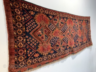 Antique Ersari beshir trapping ca 1900 in very good condition size 149 x 56 cm.  No back but at this size probably never had one.  Great wool clean small details  ...