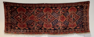 Antique Ersari beshir trapping ca 1900 in very good condition size 149 x 56 cm.  No back but at this size probably never had one.  Great wool clean small details  ...