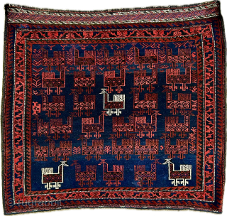 super pair of antique Baluch bird bags.  Very fine with velvet like wool.  Available ( not cheap )
lloydandy@hotmail.com            