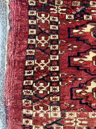 Two nice small early Tekke mafrash I have available.  Both ex Marsh collection and with rare borders.   All wool natural dyes around mid 19 c
lloydandy@hotmail.com     