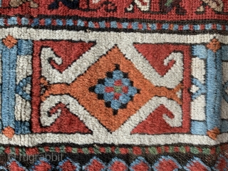 just look at the colours on this wonderful antique shahsavan rug fragment from the mid 19 c they don’t get much better. Also the softest wool size is 123 x 104 cm.  ...