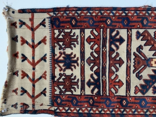 A nice (+) Yomud tent band fragment I have ex Patterson collection 171 x 39 cm the end kelim finish has been sewn on but original the other end has borders all  ...