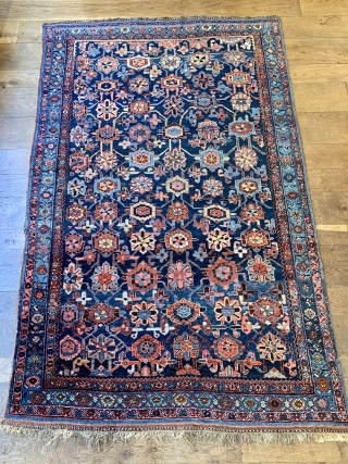 Beautiful antique Bijar rug in excellent condition all wool foundation natural dyes late 19 c
228 x 143 cm               