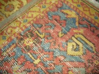 Ushak 19th. century carpet with Lotto Lorenzo motives (duduk carpet which was made in 19th. century) patrician wool with good conditions for its' age,
other caucasian carpet is possible in this price compensation  ...