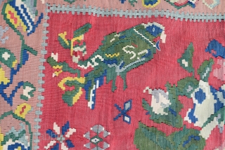 Handmade rug, kilim, Oriental rug, Flat woven carpet, Tribal rug, Turkish carpet, Bohemian rug

4.4x6.4 ft (135x195 cm)

                