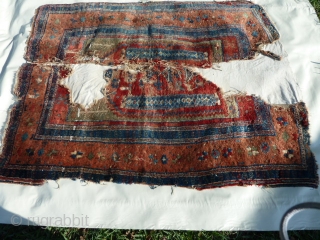 Unusual Anatolian Prayer Rug Fragment- Yuruk or Not Yuruk! That is the question.

   Even though this piece shares similar design elements common to Yuruk type prayer rugs such as the  ...