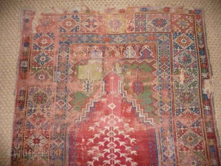 Mudjer prayer rug circa 1780 , beautiful Ottoman rug with superb colour.                     