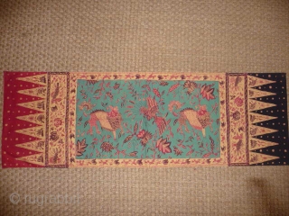 Batik sash from Java early 2oth cent. superb colour and condition, 5ft x 1ft 8ins.SOLD                  