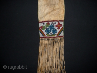 Cree tobacco pouch 19th cent. good condition from an English collection.                      