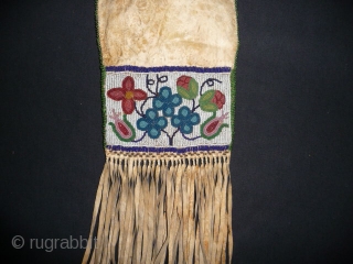 Cree tobacco pouch 19th cent. good condition from an English collection.                      