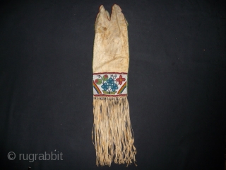 Cree tobacco pouch 19th cent. good condition from an English collection.                      