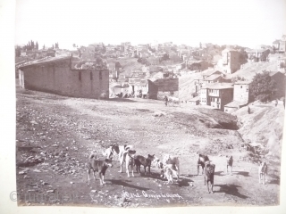 Photographs of Constantinople;SOLD A wonderfully evocative collection of nine 19th cent. albumen photographs of Constantinople taken by Sebah and Joailler photographers to the Sultan. In an original but disbound album, each image  ...