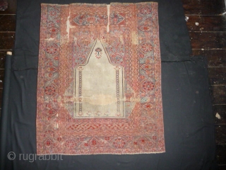 White ground Transylvanian prayer rug, circa 1750.                          