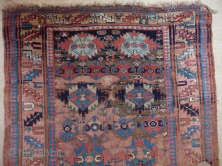 Gorgeous ancient Kurdish rug, 7ft3ins. x 4ft3ins.                          