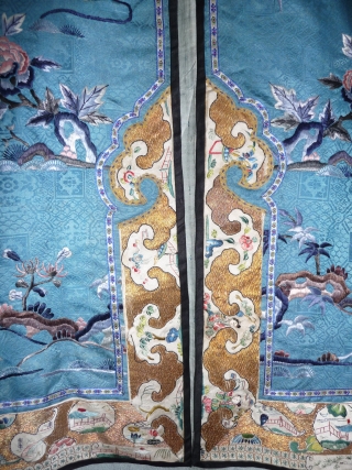 Chinese robe early 20th century; excellent embroidery and condition;length 4ft.SOLD                       