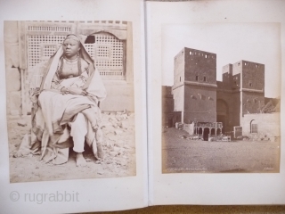 Ottoman era photographs, a fascinating group of nine large albumen prints of Cairo circa 1860, wonderful Orientalist compositions of street scenes and buildings from the studio of the important early photographer Henri  ...